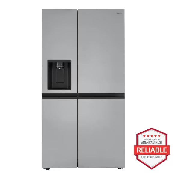 LG 36 Inch Wide 23 Cu. Ft. Side By Side Refrigerator with Ice and Water Dispenser Model: LRSXC2306S