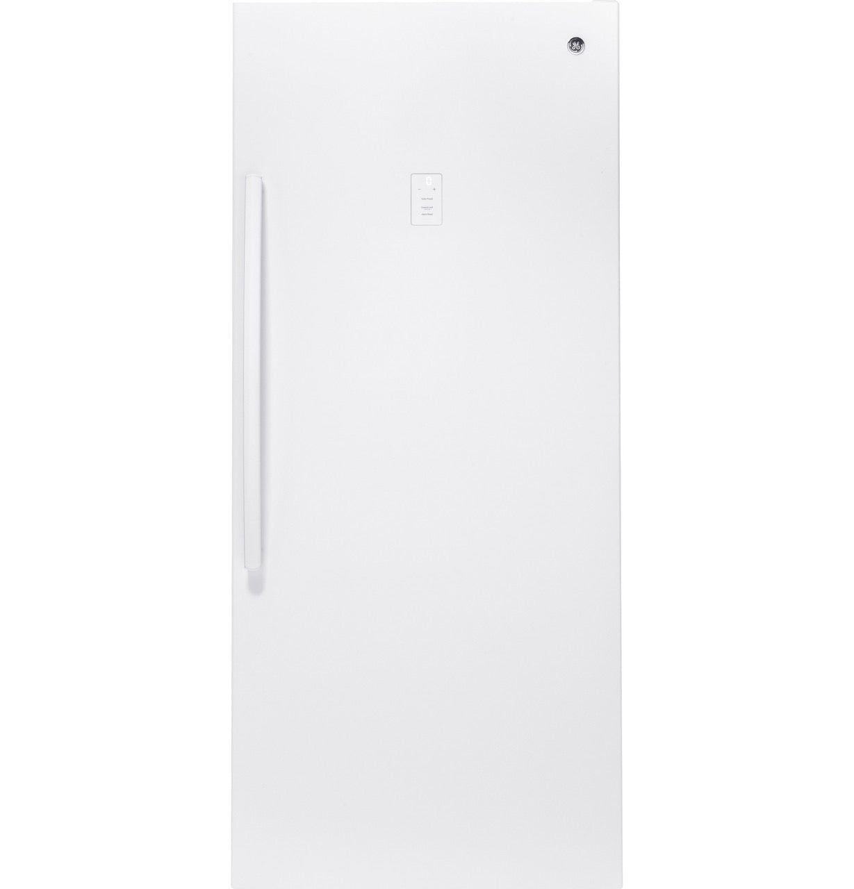 GE® ENERGY STAR® 21.3 Cu. Ft. Frost-Free Garage Ready Upright Freezer Model #: FUF21DLRWW