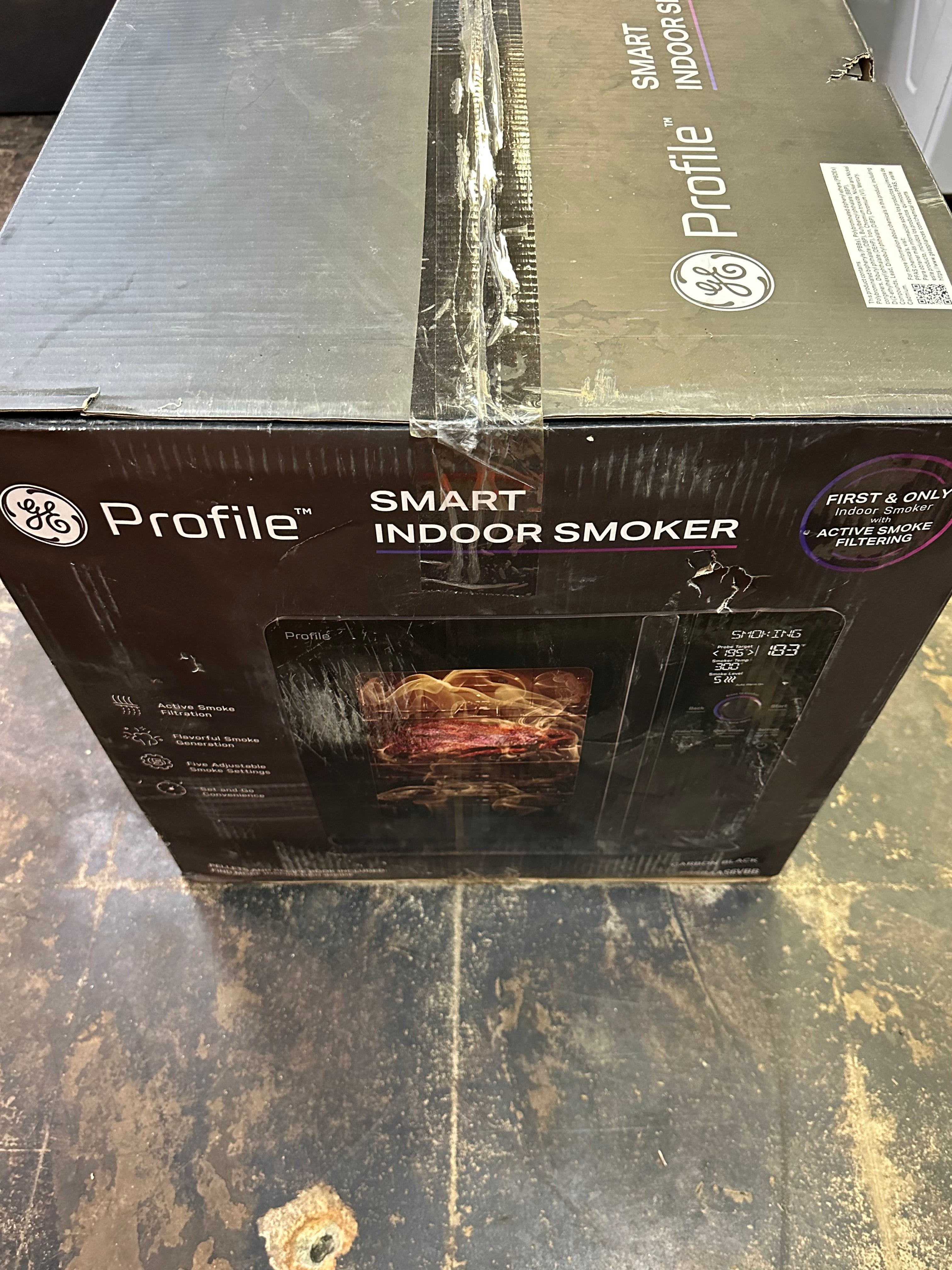 GE Profile™ Smart Indoor Pellet Smoker  Model #: P9SBAAS6VBB