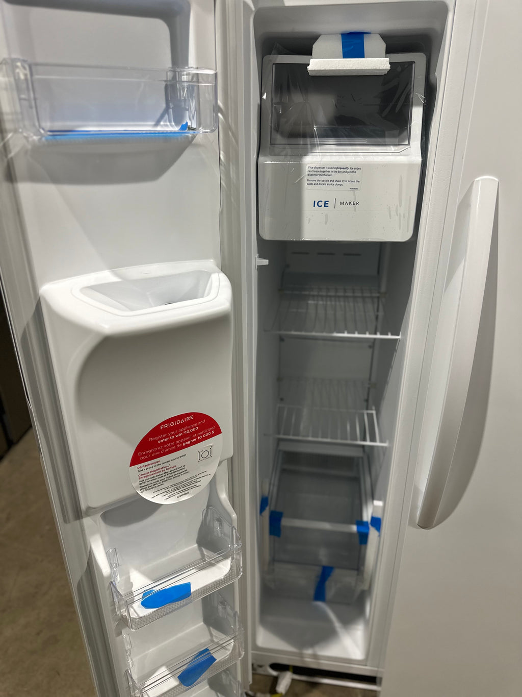 Frigidaire 26 Cu. Ft. 36" Standard-Depth Side-by-Side Refrigerator FRSS2623AW