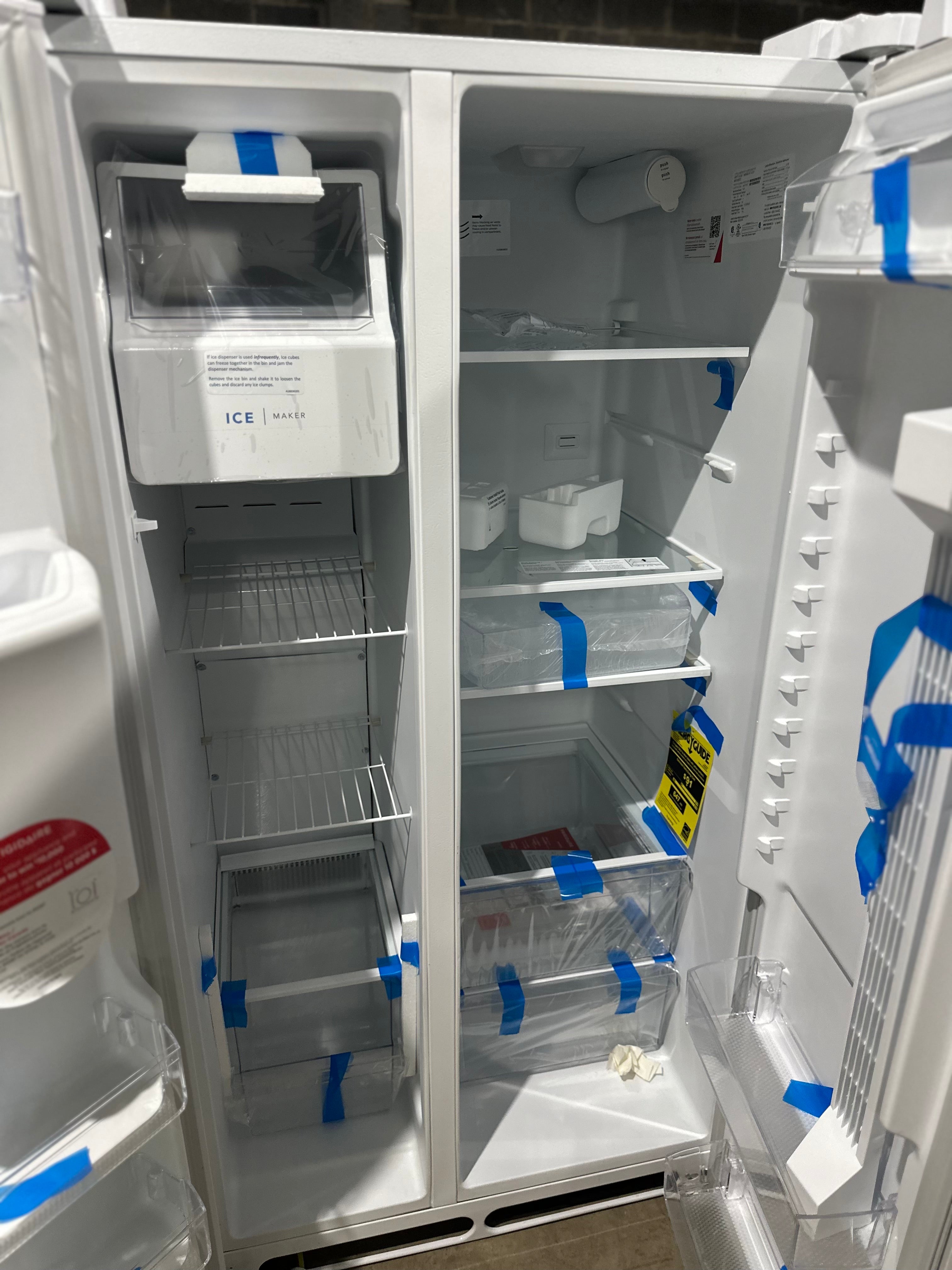 Frigidaire 26 Cu. Ft. 36" Standard-Depth Side-by-Side Refrigerator FRSS2623AW