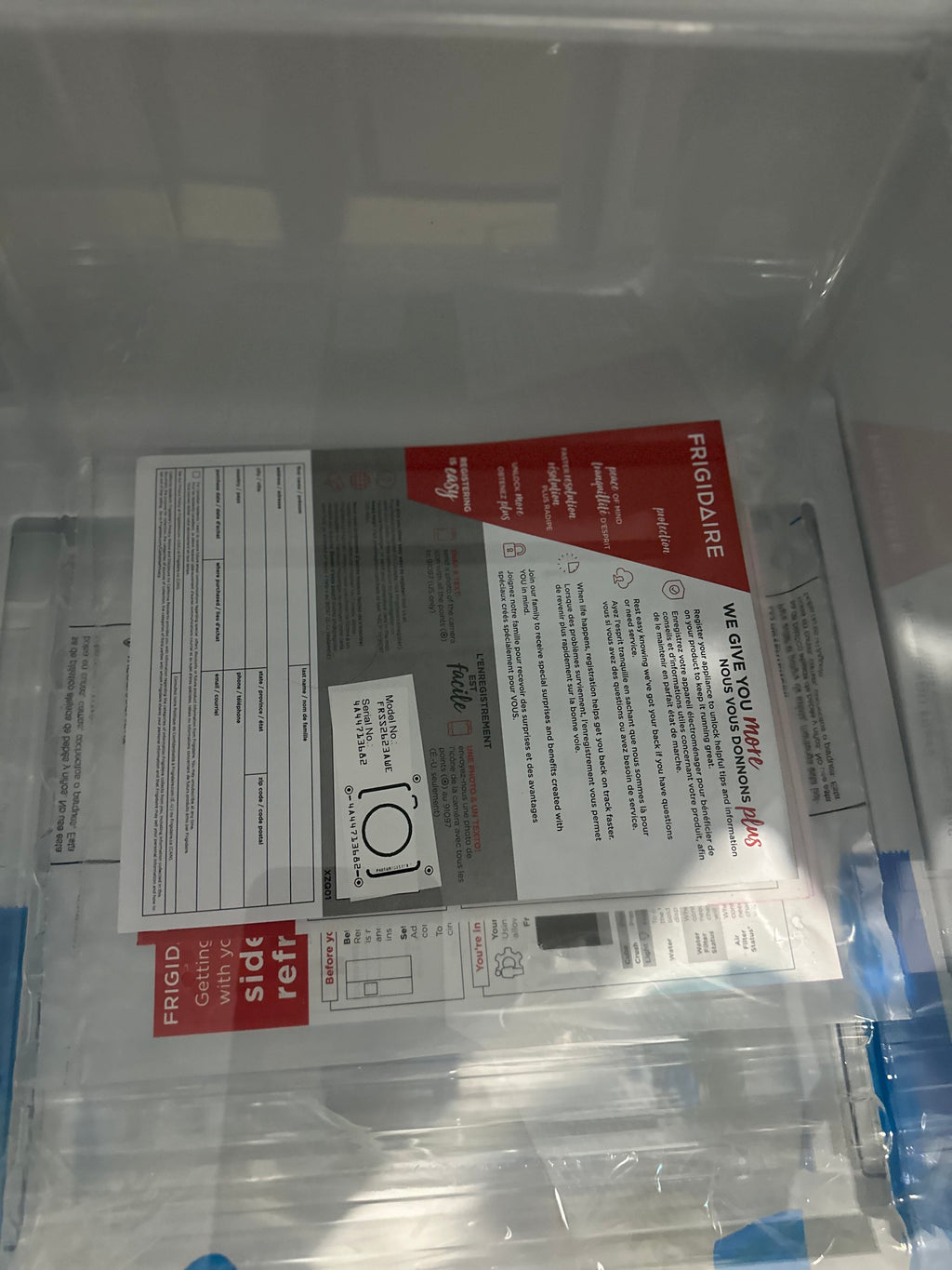 Frigidaire 26 Cu. Ft. 36" Standard-Depth Side-by-Side Refrigerator FRSS2623AW