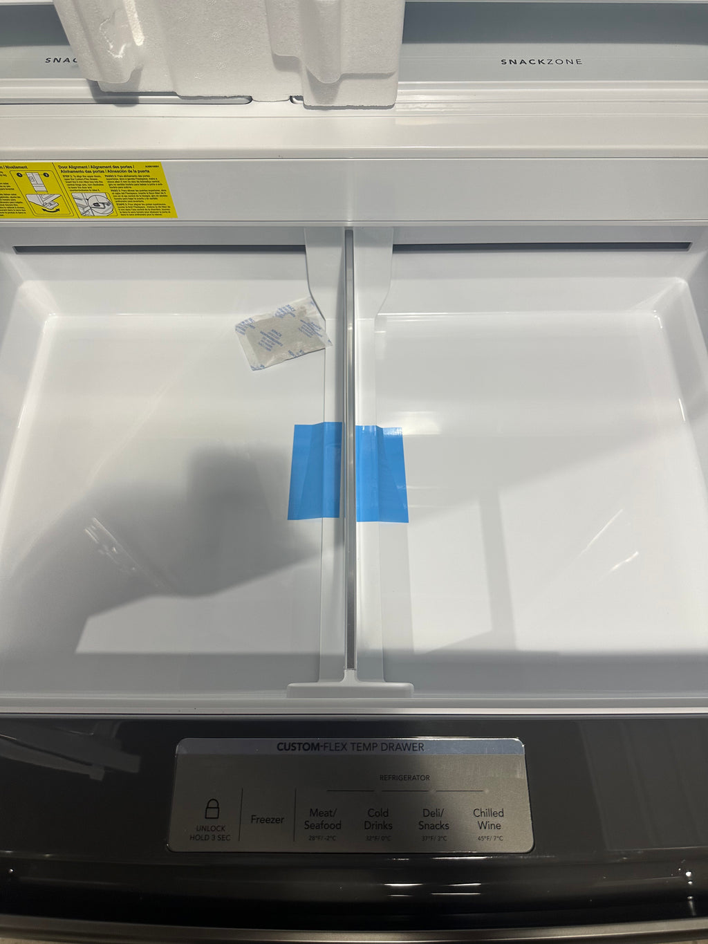 Frigidaire Gallery 36 in. 22 cu. ft. Counter-Depth 4-Door French Door Refrigerator in Smudge-Proof Black Stainless Steel