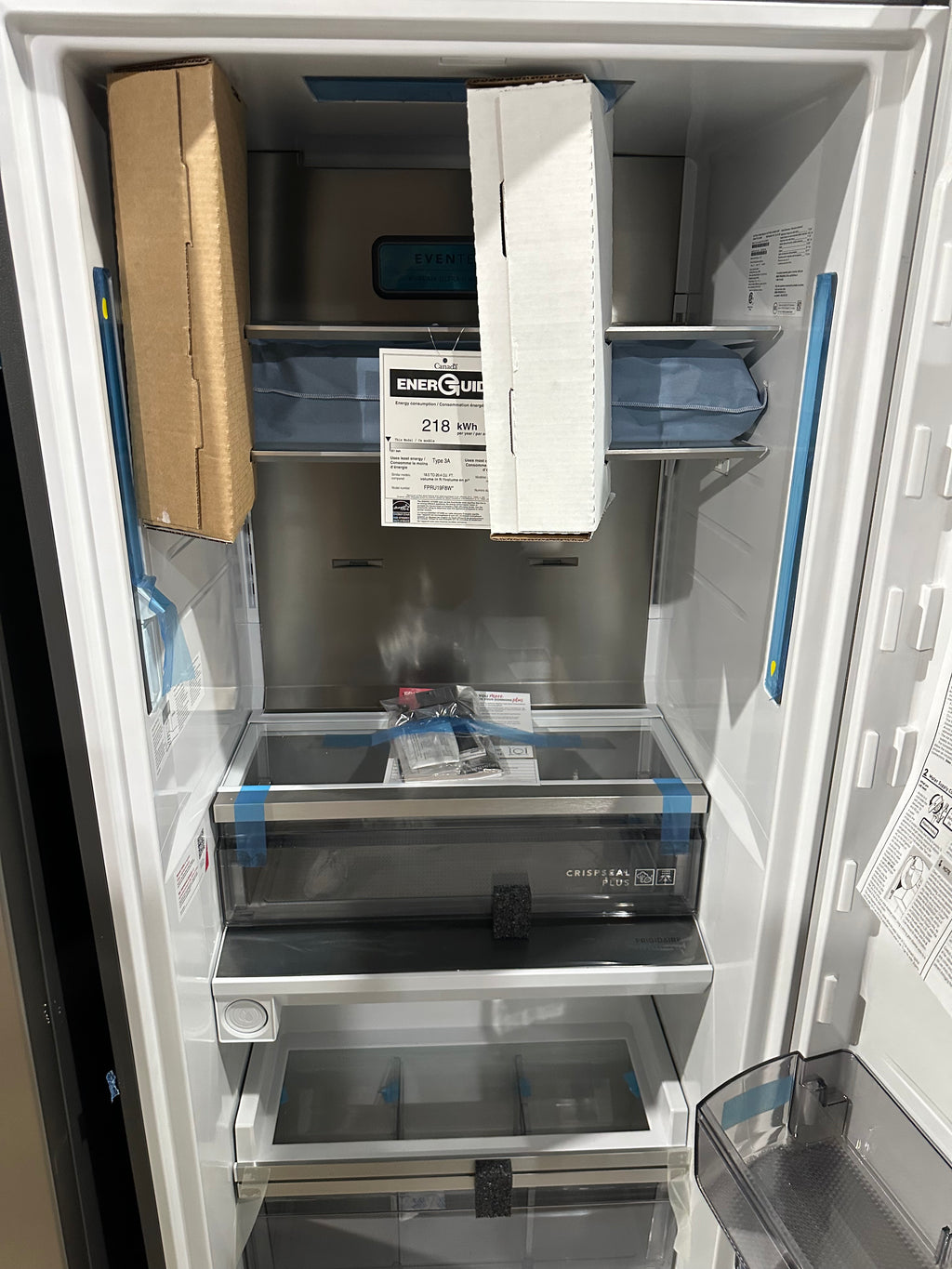 Stainless Steel Side-by-Side Column Refrigerator and Freezer Set