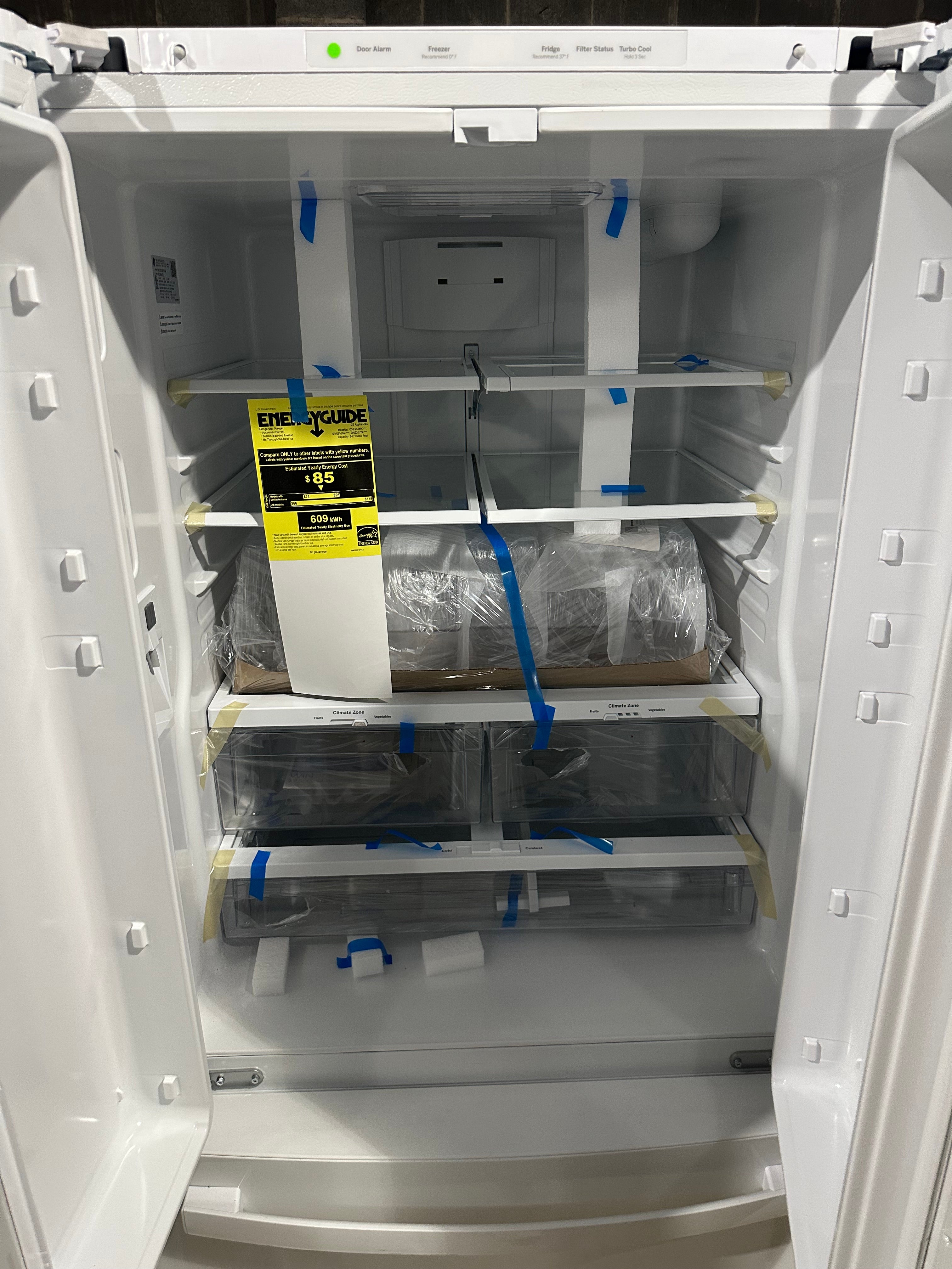 GE® ENERGY STAR® 24.7 Cu. Ft. French-Door Refrigerator  Model #: GNE25JGKWW