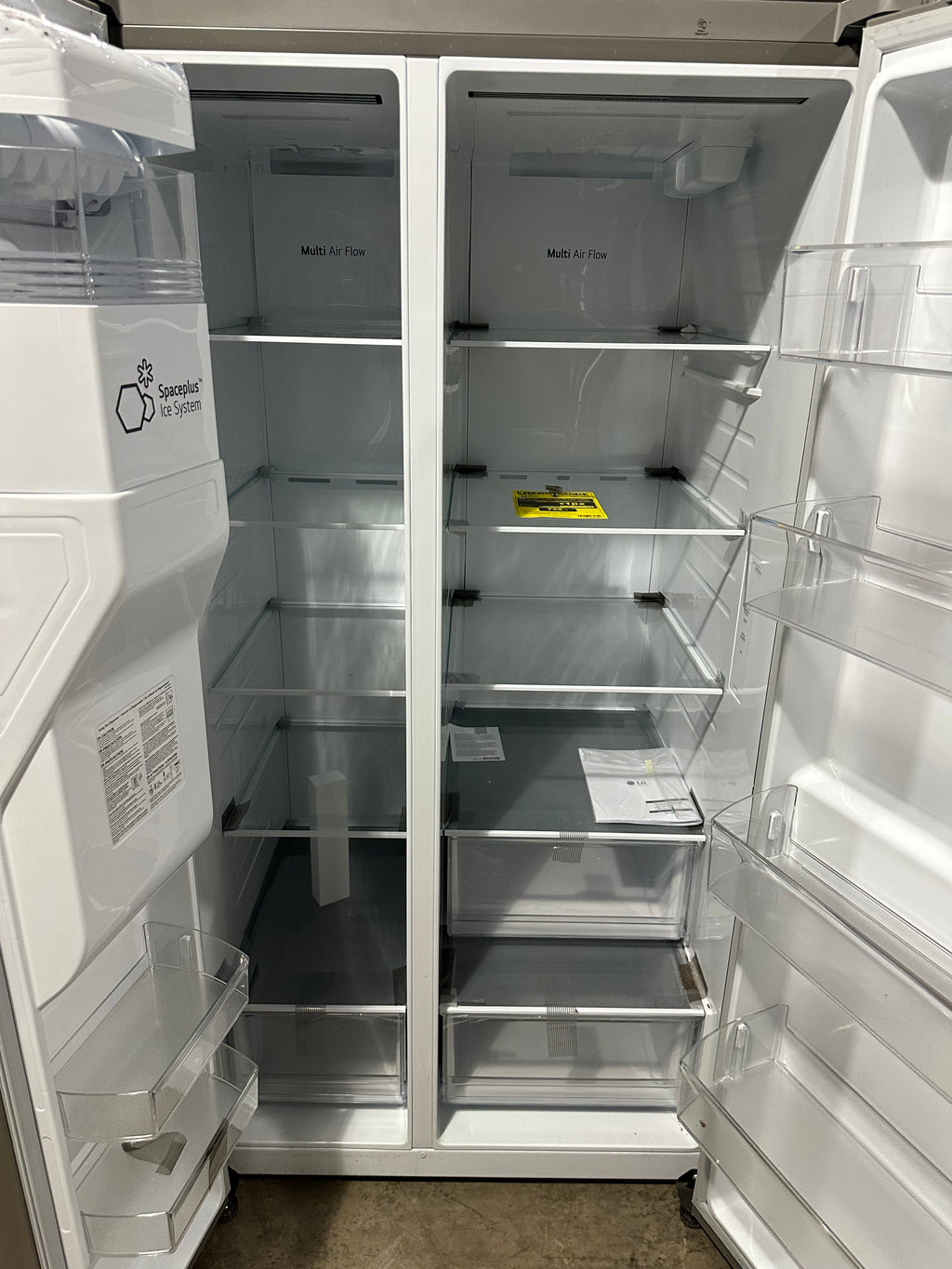 LG 36 Inch Wide 23 Cu. Ft. Side By Side Refrigerator with Ice and Water Dispenser Model: LRSXC2306S