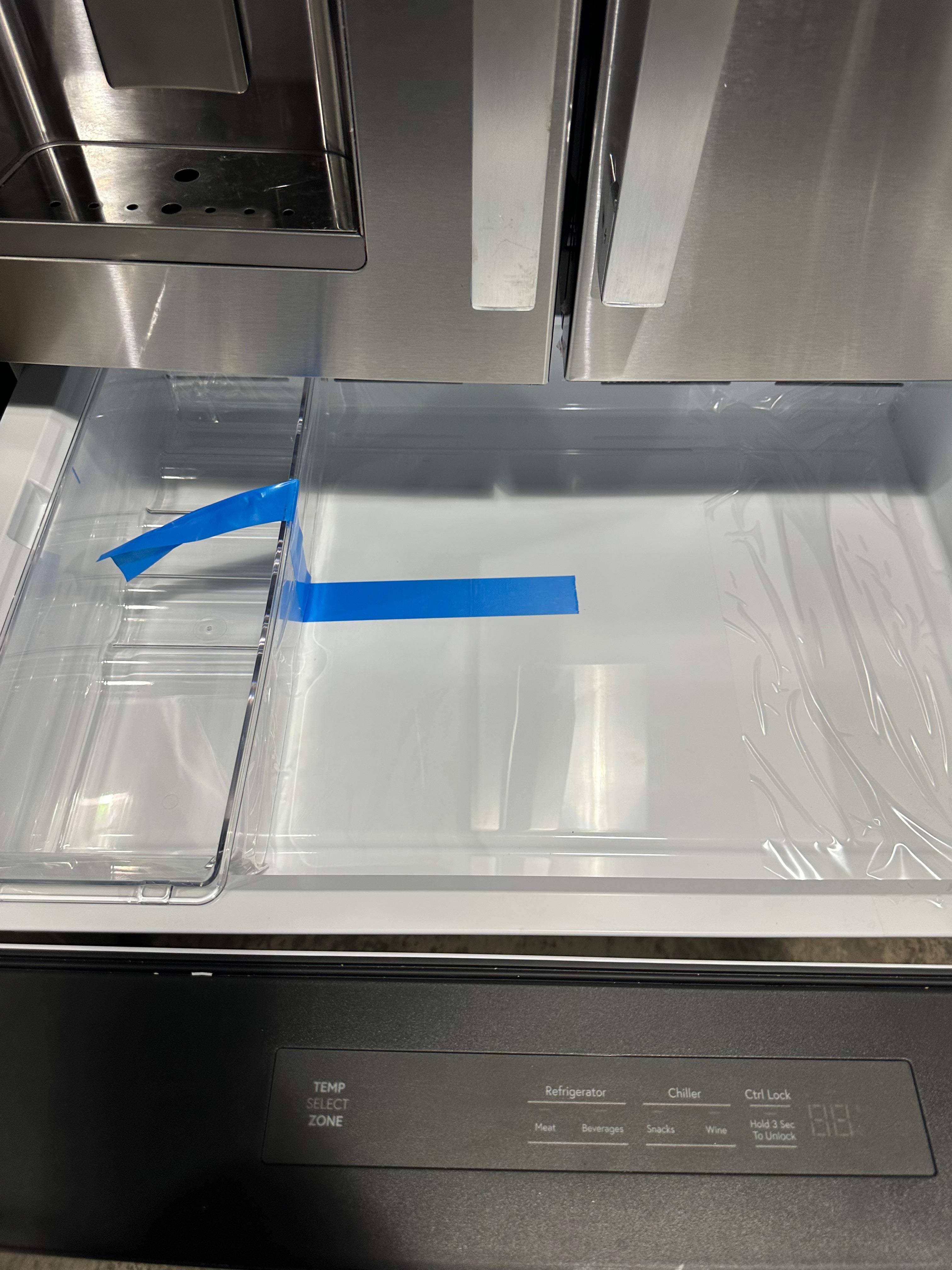 GE Profile Standard-Depth 27.9-cu ft 4 -Door Smart Compatible French Door Refrigerator with Ice Maker with Water and Ice Dispenser and Door within Door ( Fingerprint-resistant Stainless Steel ) ENERGY STAR Certified