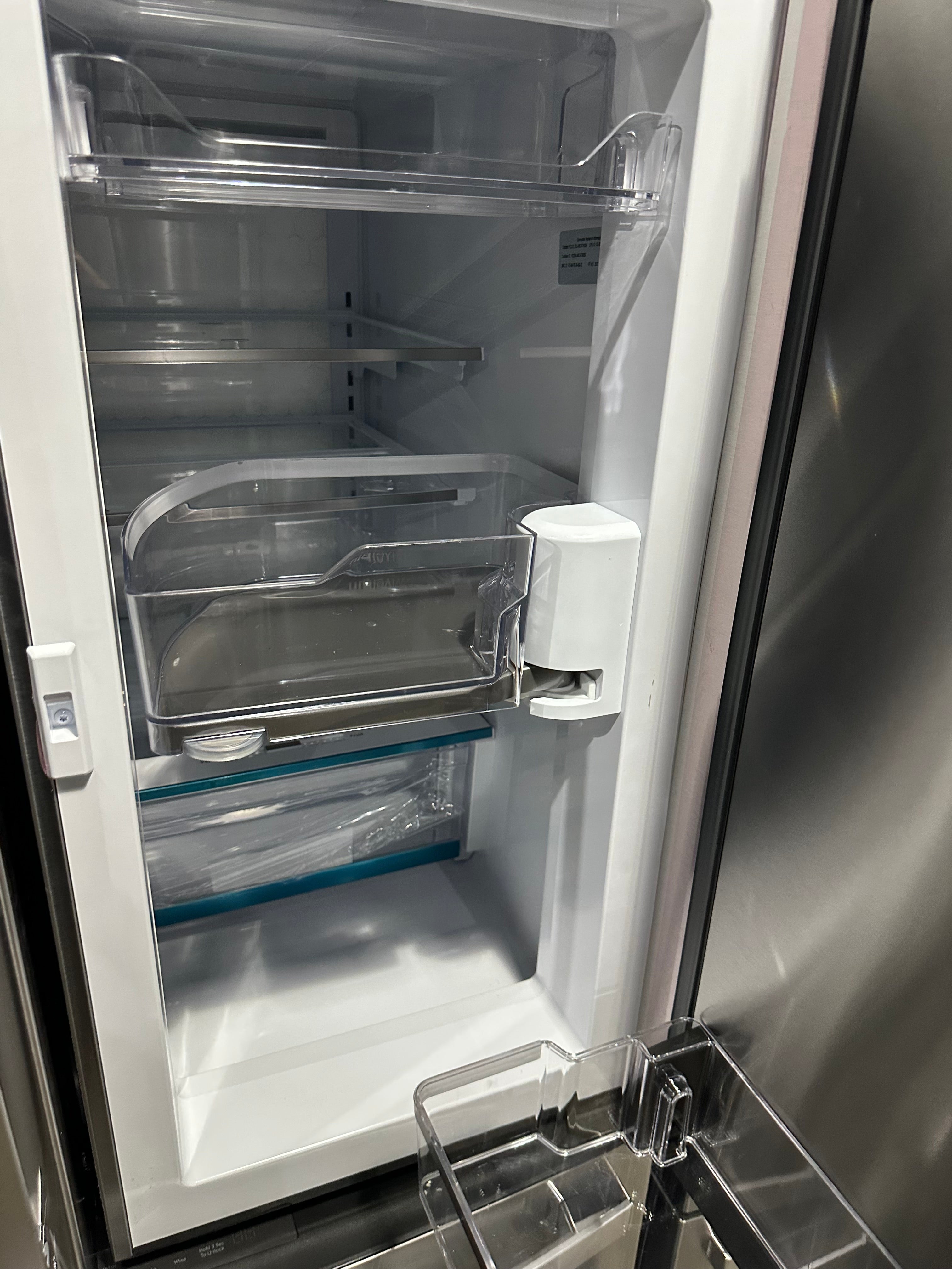 GE Profile Standard-Depth 27.9-cu ft 4 -Door Smart Compatible French Door Refrigerator with Ice Maker with Water and Ice Dispenser and Door within Door ( Fingerprint-resistant Stainless Steel ) ENERGY STAR Certified