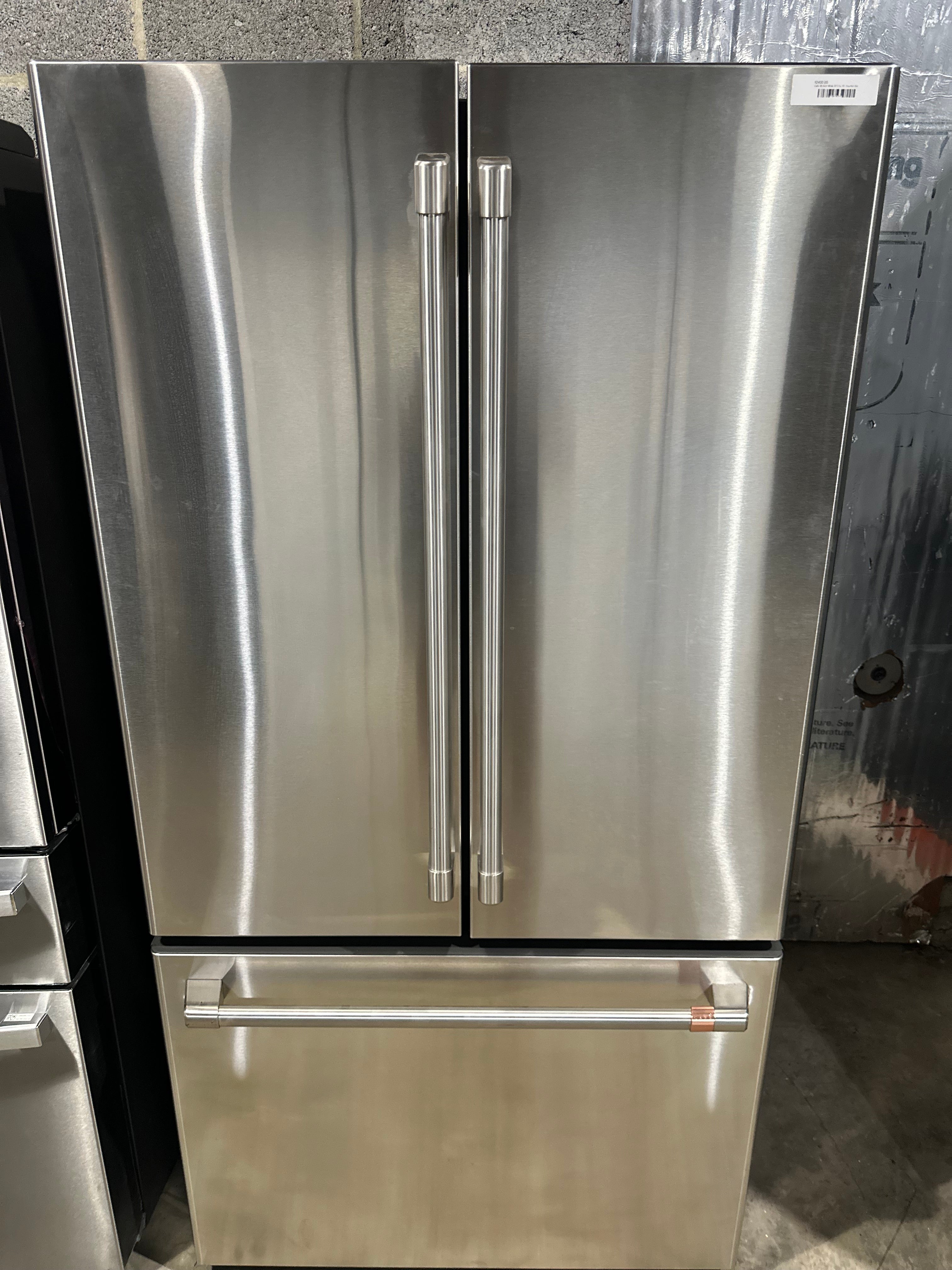 Cafe 36 Inch Wide 23.1 Cu. Ft. Counter Depth French Door Refrigerator with Internal Dispenser and Wi-Fi Compatibility Model: CWE23SP2MS1