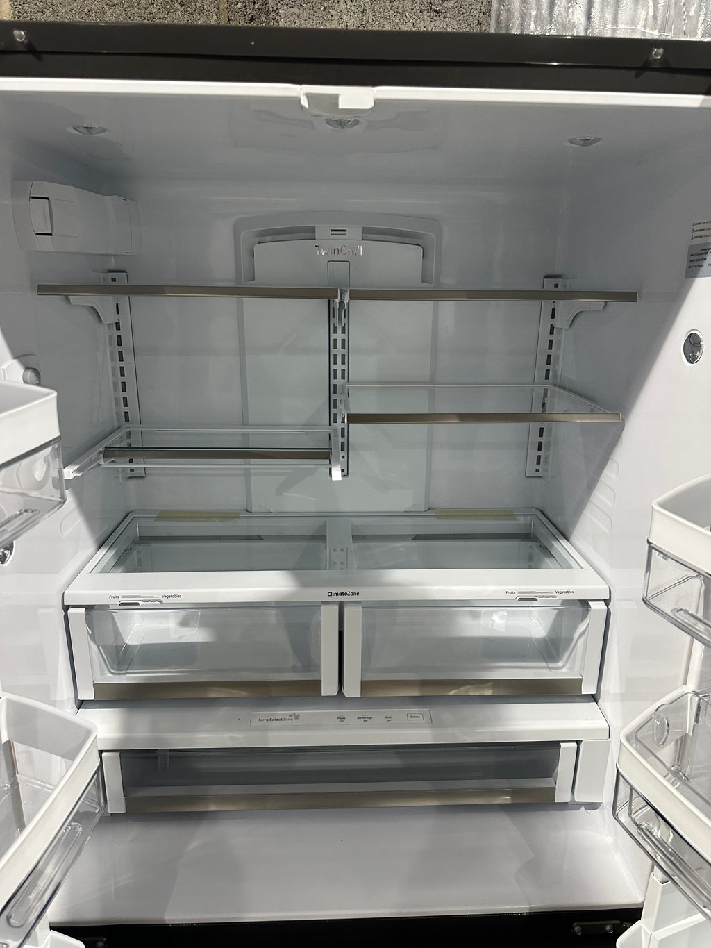 Cafe 36 Inch Wide 23.1 Cu. Ft. Counter Depth French Door Refrigerator with Internal Dispenser and Wi-Fi Compatibility Model: CWE23SP2MS1