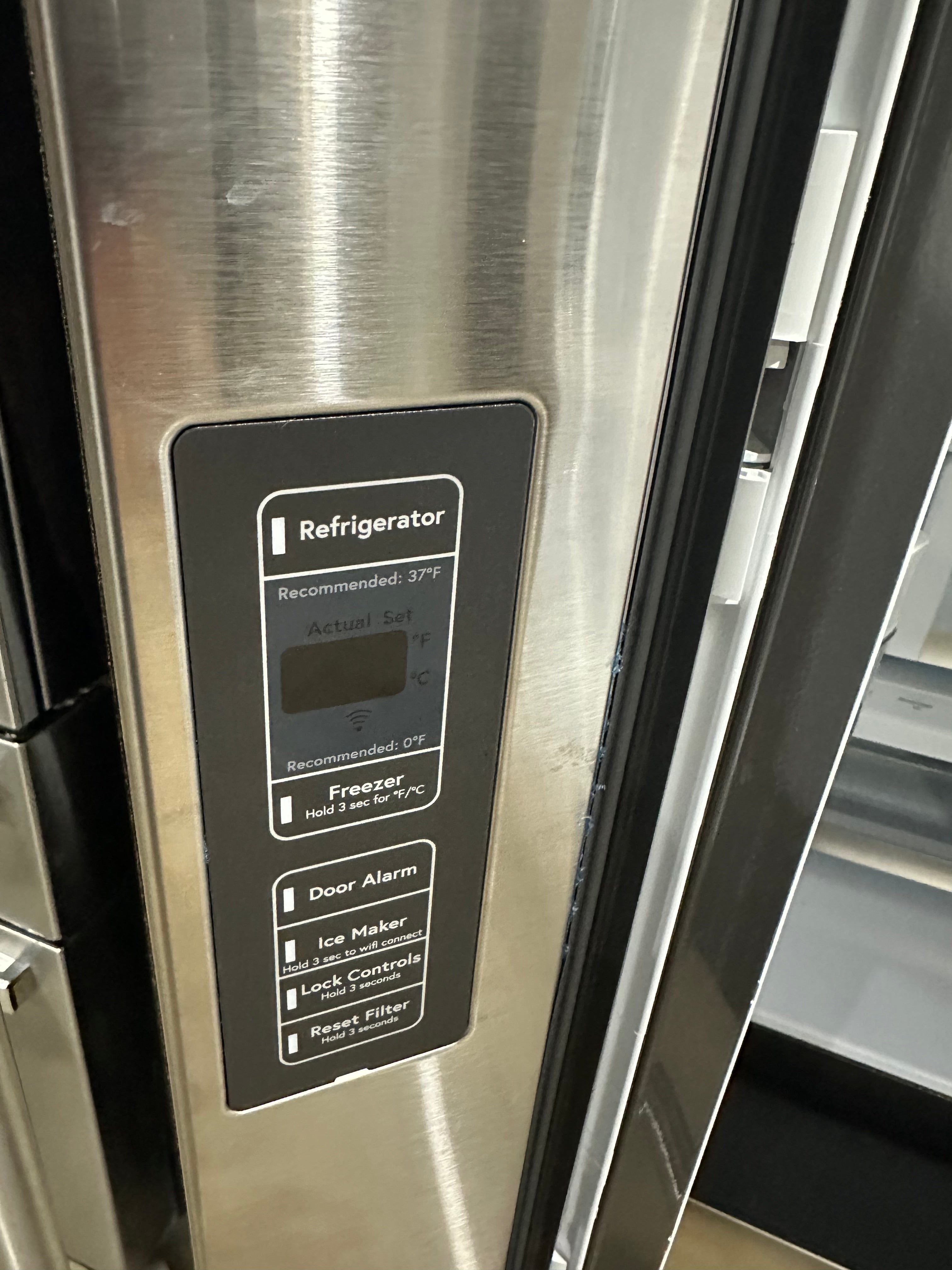 Cafe 36 Inch Wide 23.1 Cu. Ft. Counter Depth French Door Refrigerator with Internal Dispenser and Wi-Fi Compatibility Model: CWE23SP2MS1