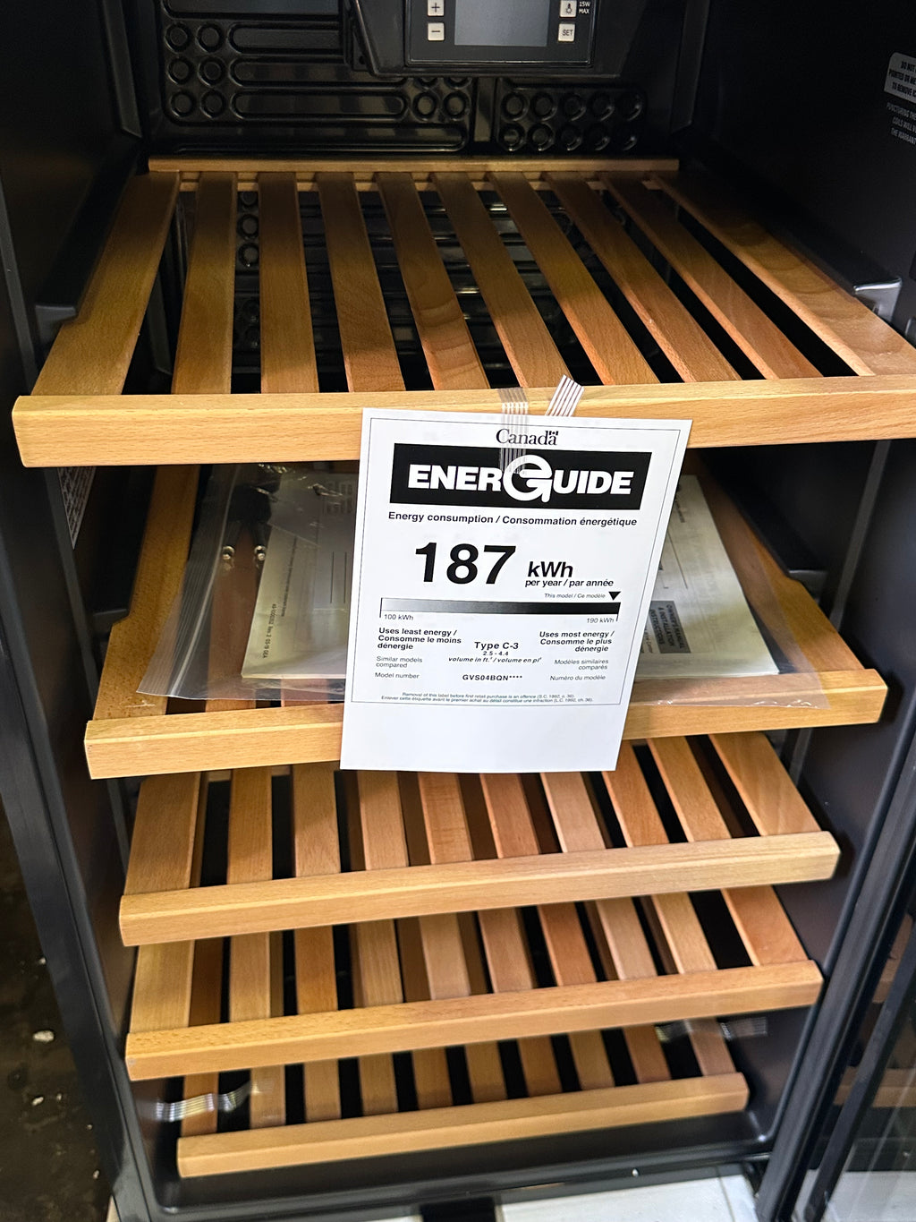 GE® Wine Center and Beverage Center  Model #: GVS04BQNSS