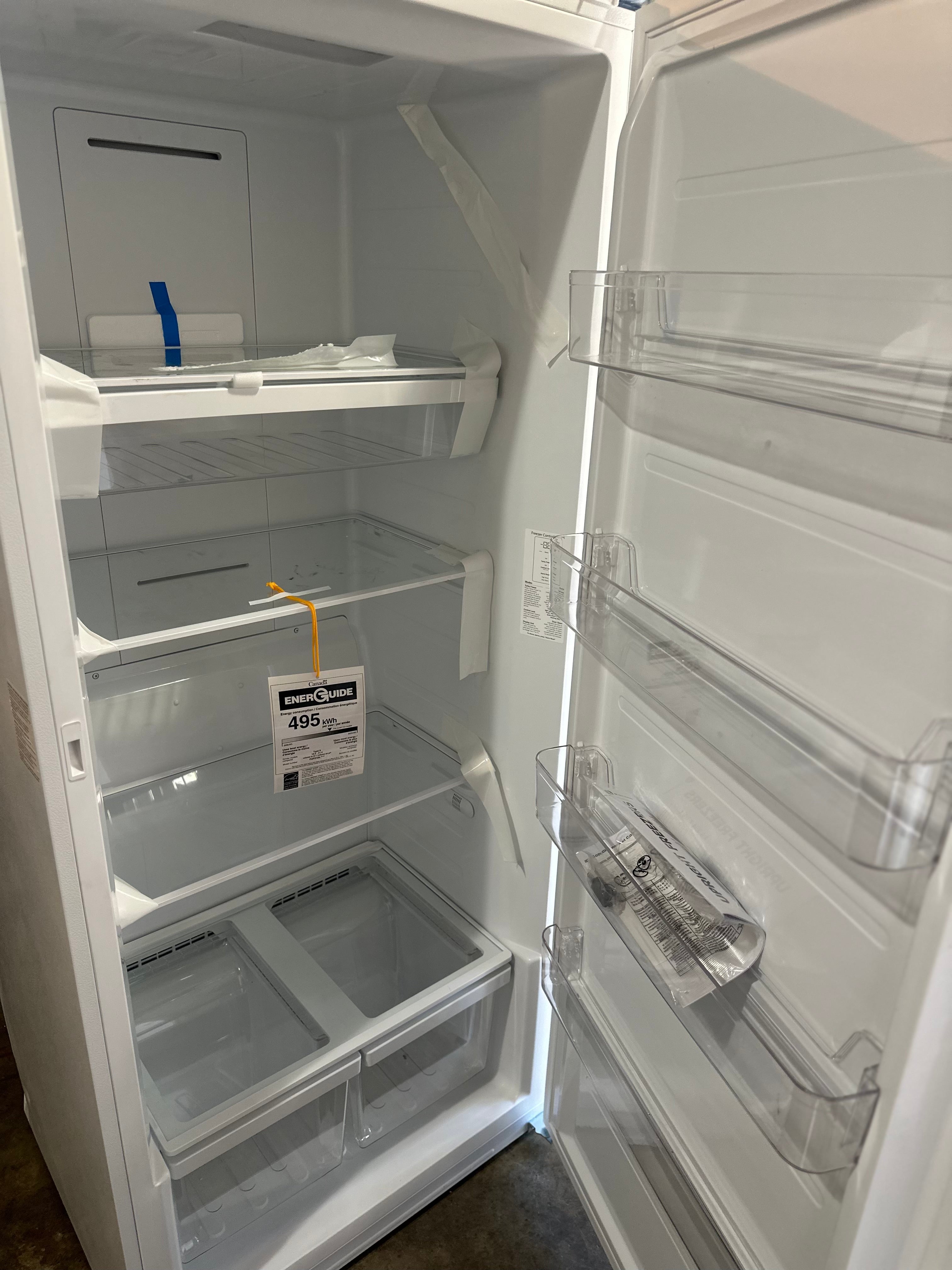 GE® ENERGY STAR® 21.3 Cu. Ft. Frost-Free Garage Ready Upright Freezer  Model #: FUF21DLRWW