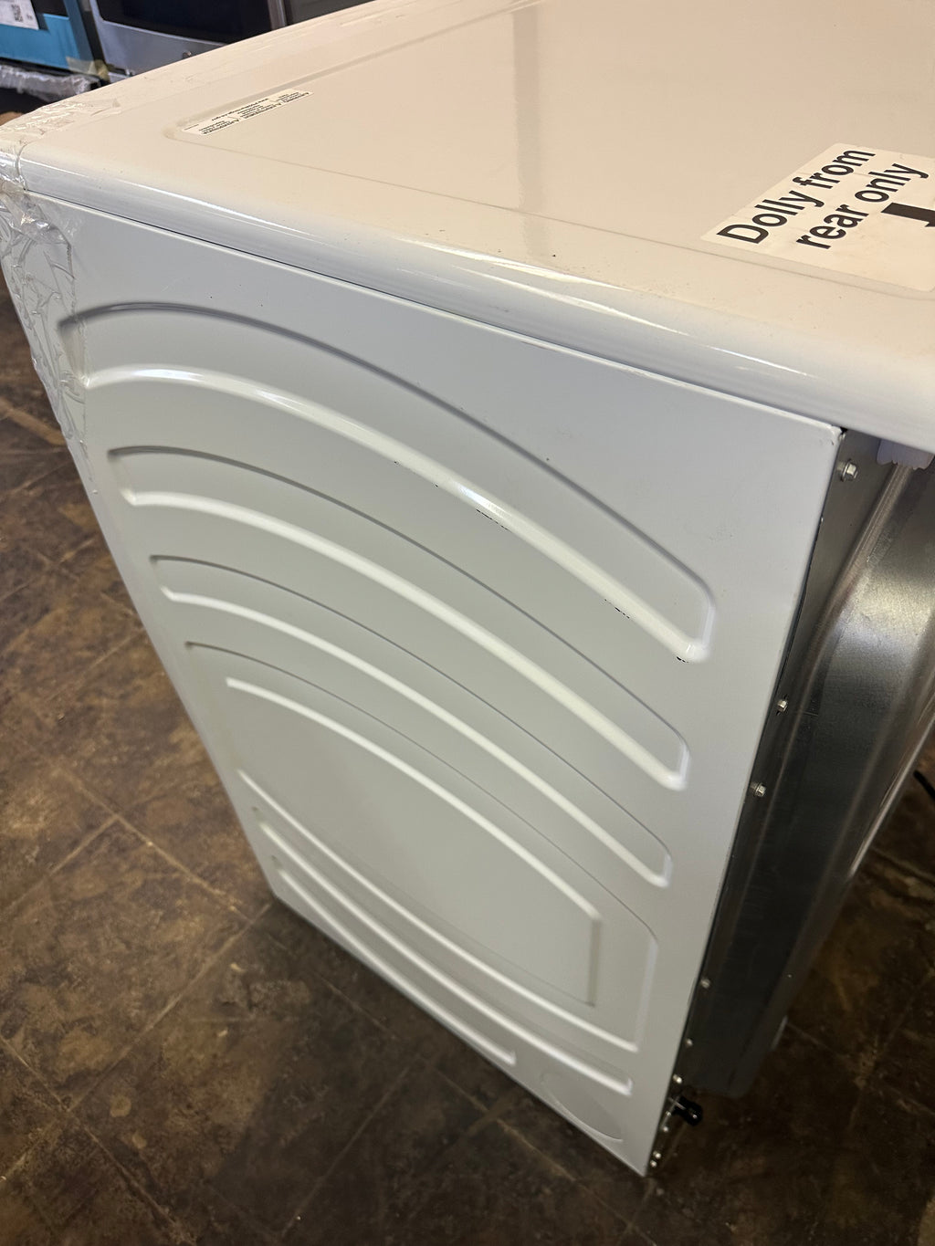 GE® ENERGY STAR® 7.8 cu. ft. Capacity Smart Front Load Electric Dryer with Steam and Sanitize Cycle  Model #: GFD65ESSVWW