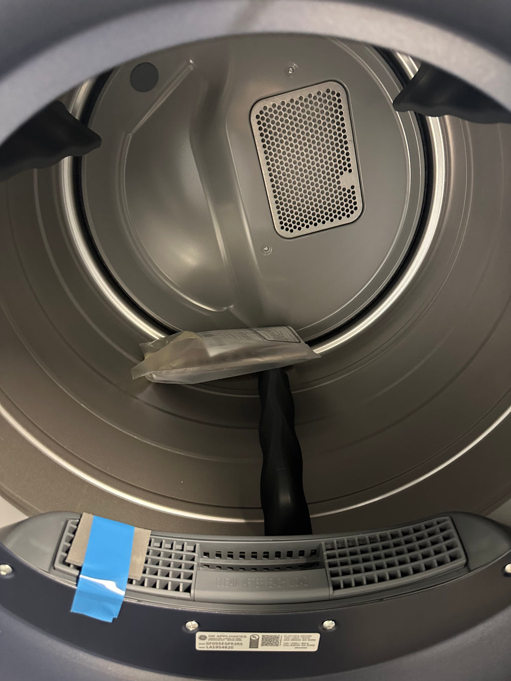 GE® ENERGY STAR® 7.8 cu. ft. Capacity Smart Front Load Electric Dryer with Sanitize Cycle  Model #: GFD55ESPRRS