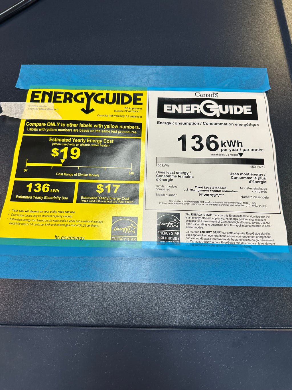 GE Profile™ 5.3 cu. ft. Capacity Smart Front Load ENERGY STAR® Washer with UltraFresh™ Vent System+ with OdorBlock™ Model #: PFW870SPVRS