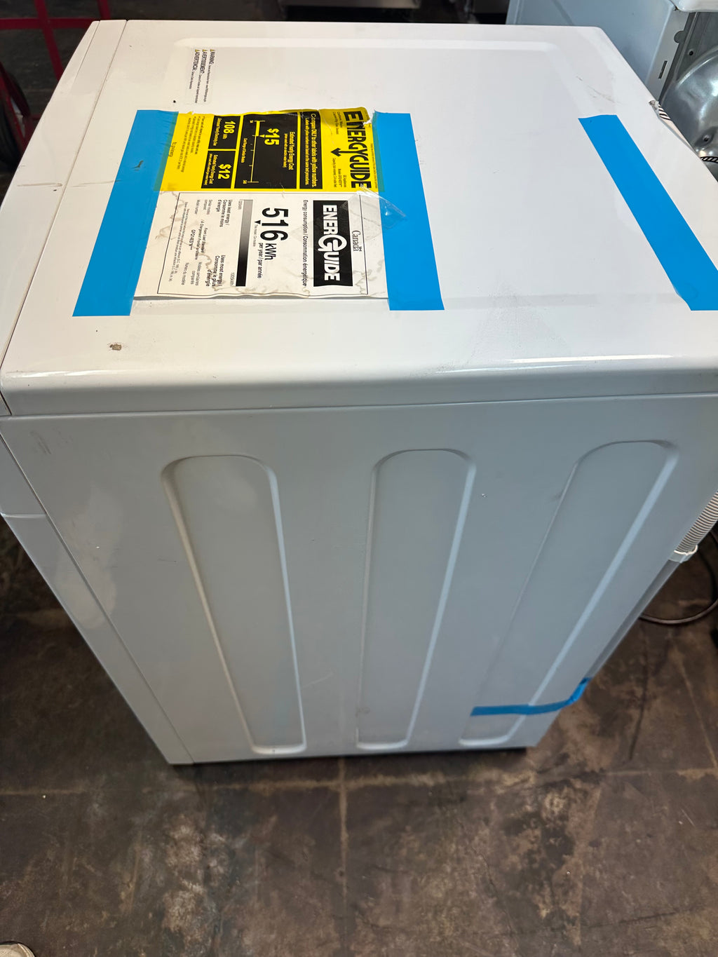 GE® 24" 2.4 cu. ft.Capacity Front Load Washer/Condenser Dryer Combo Model #: GFQ14ESSNWW