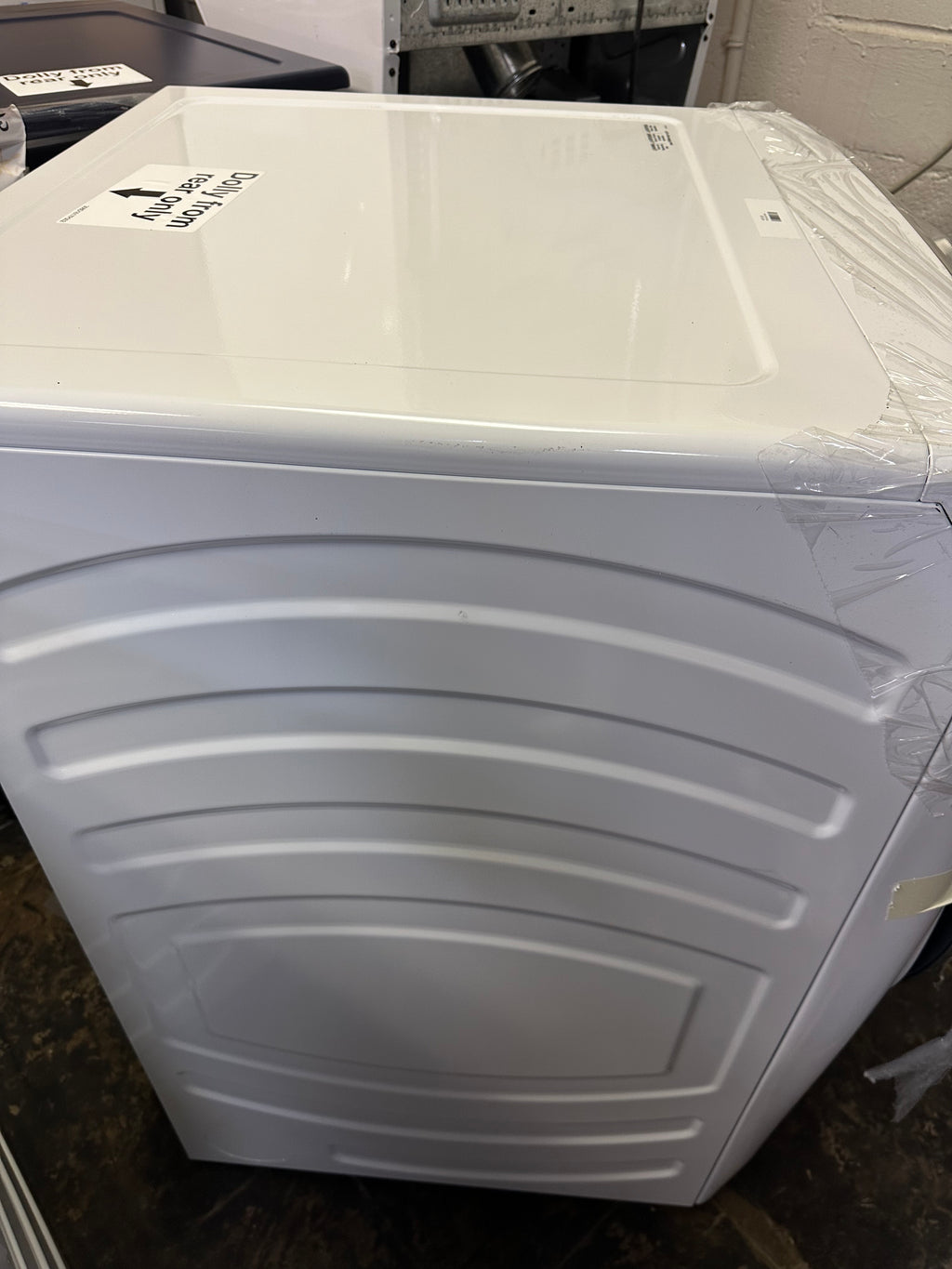 GE Profile™ 7.8 cu. ft. Capacity Smart Front Load Gas Dryer with Steam and Sanitize Cycle  Model #: PFD87GSSVWW