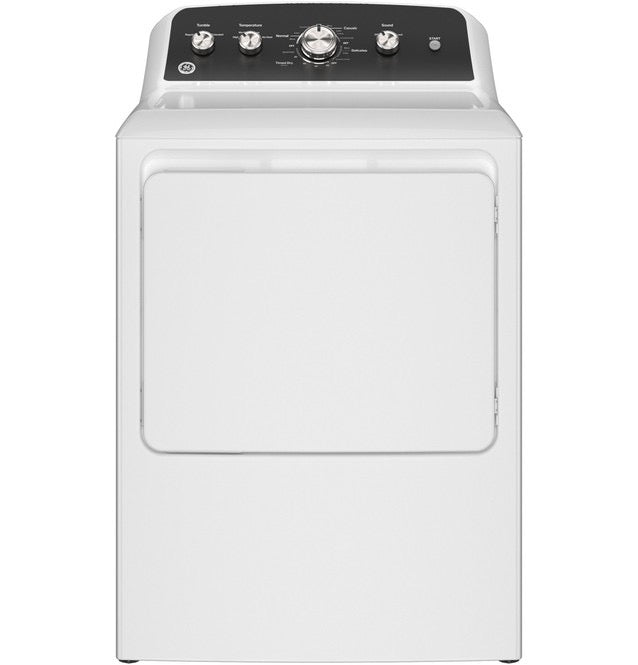 GE® 7.2 cu. ft. Capacity Electric Dryer with Up To 120 ft. Venting and Extended Tumble  Model #: GTD48EASWWB